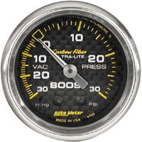 Autometer Carbon Fiber: Boost / Vacuum - 2 1/16"