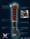 Pedders eXtreme Xa Coil Over Suspension Chevrolet Cobalt/HHR Pontiac G5 with Camber Plates