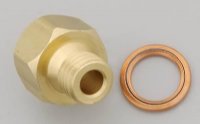 Autometer Electric Temperature or Pressure 1/8" NPT to M12x1.75 Ecotec Oil Feed Adapter